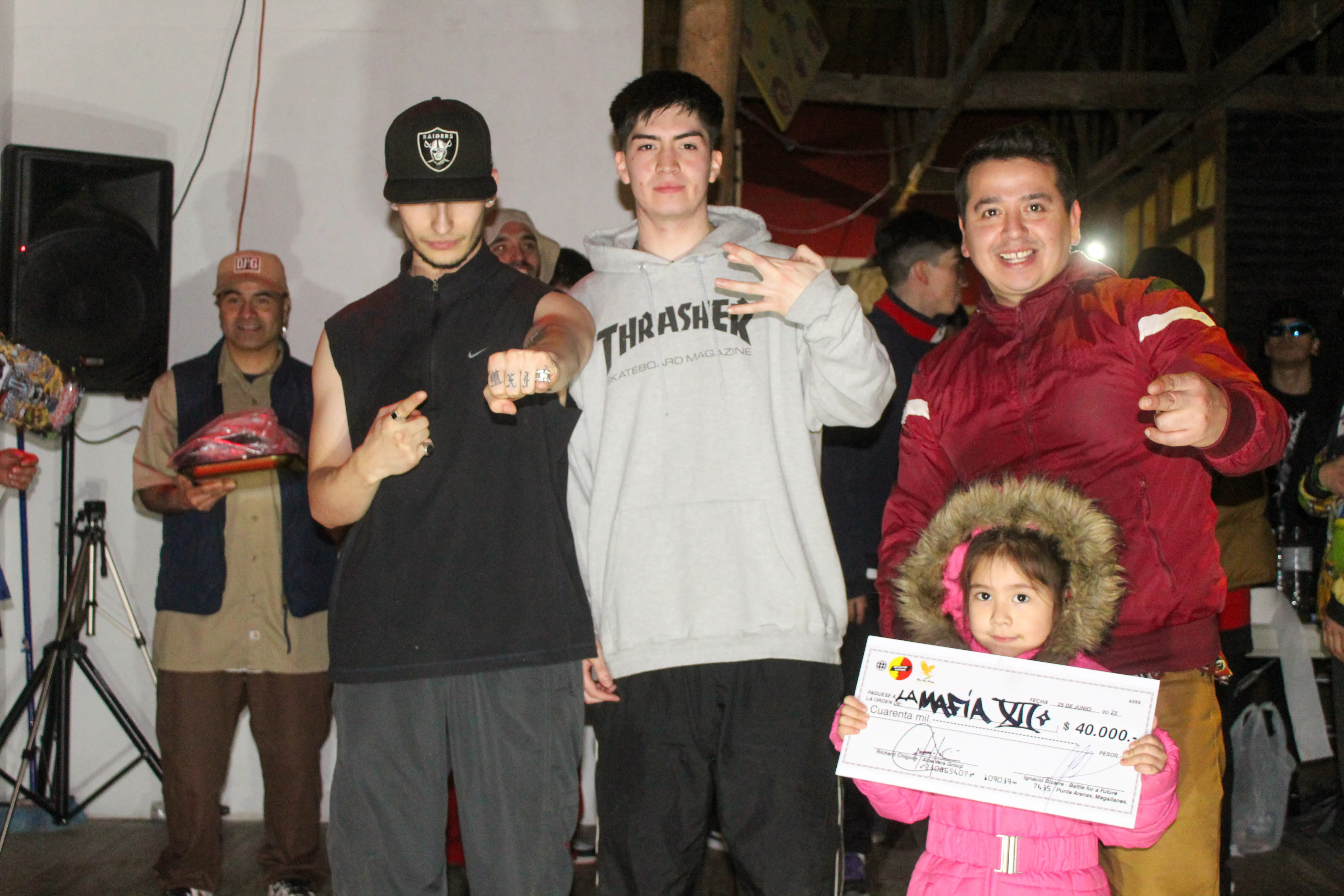 Sega campeon Breaking con jurado Richard y su hija