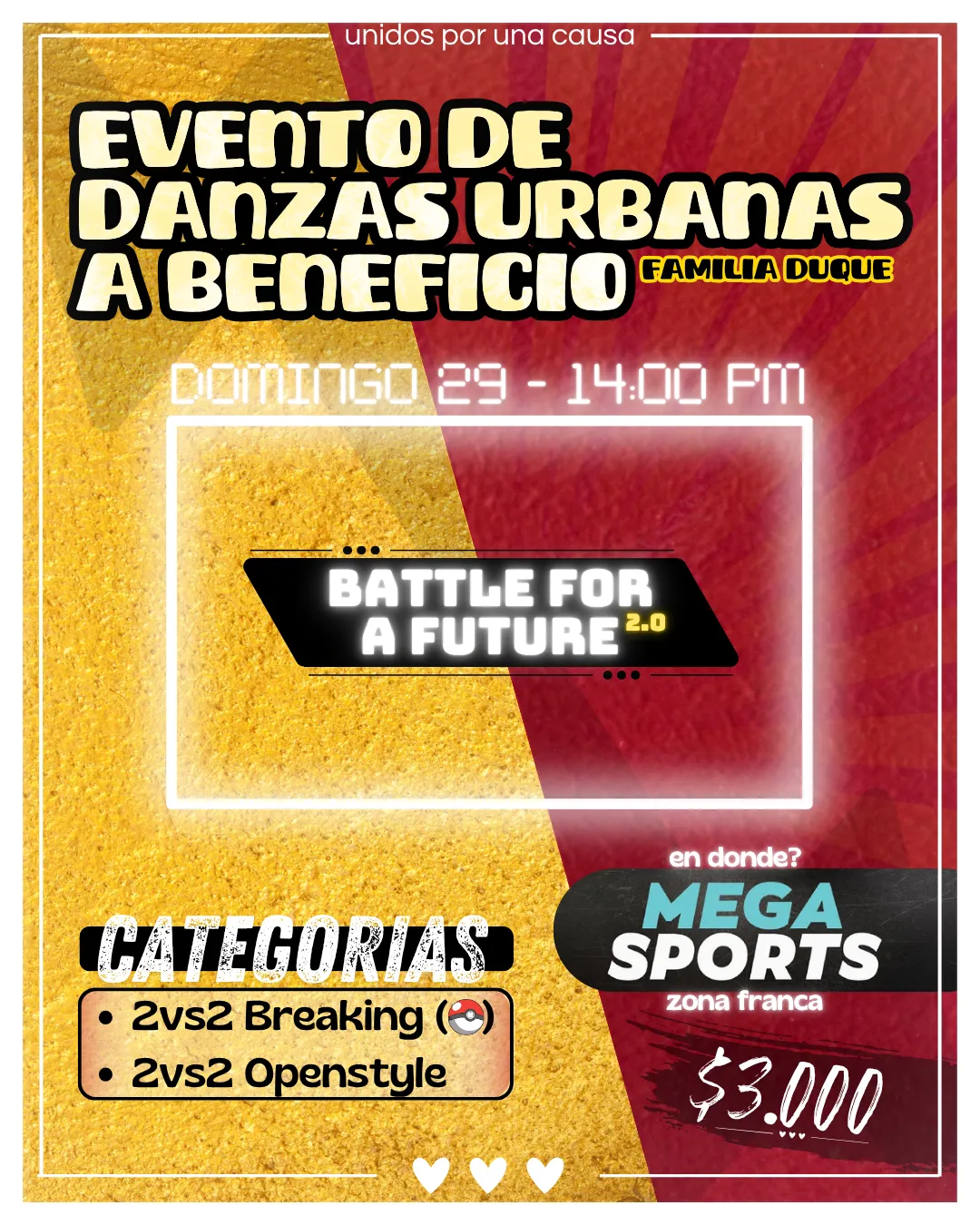 Flyer oficial Battle for a Future 2.0