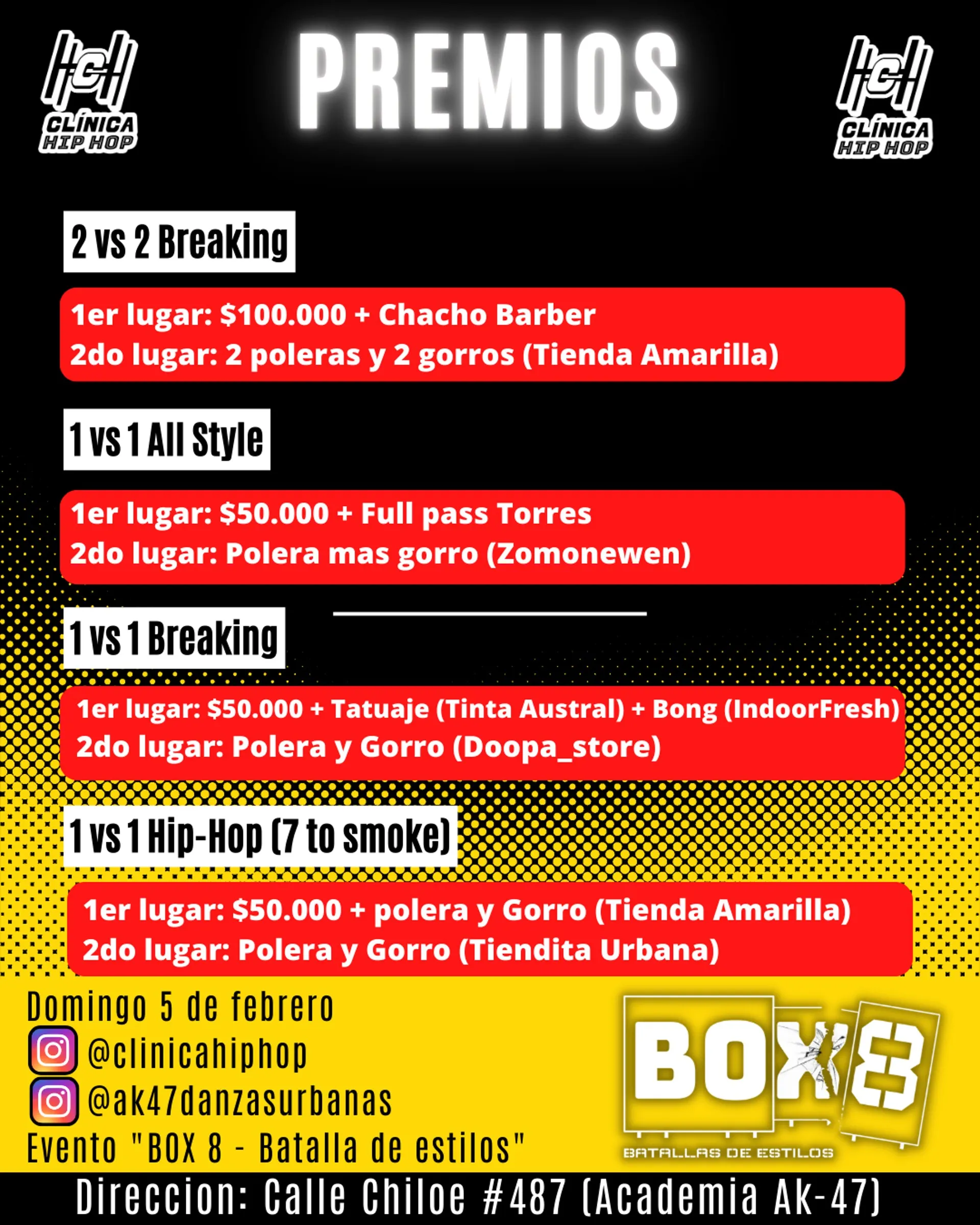 Premios BOX8 Batalla de Estilos 2023