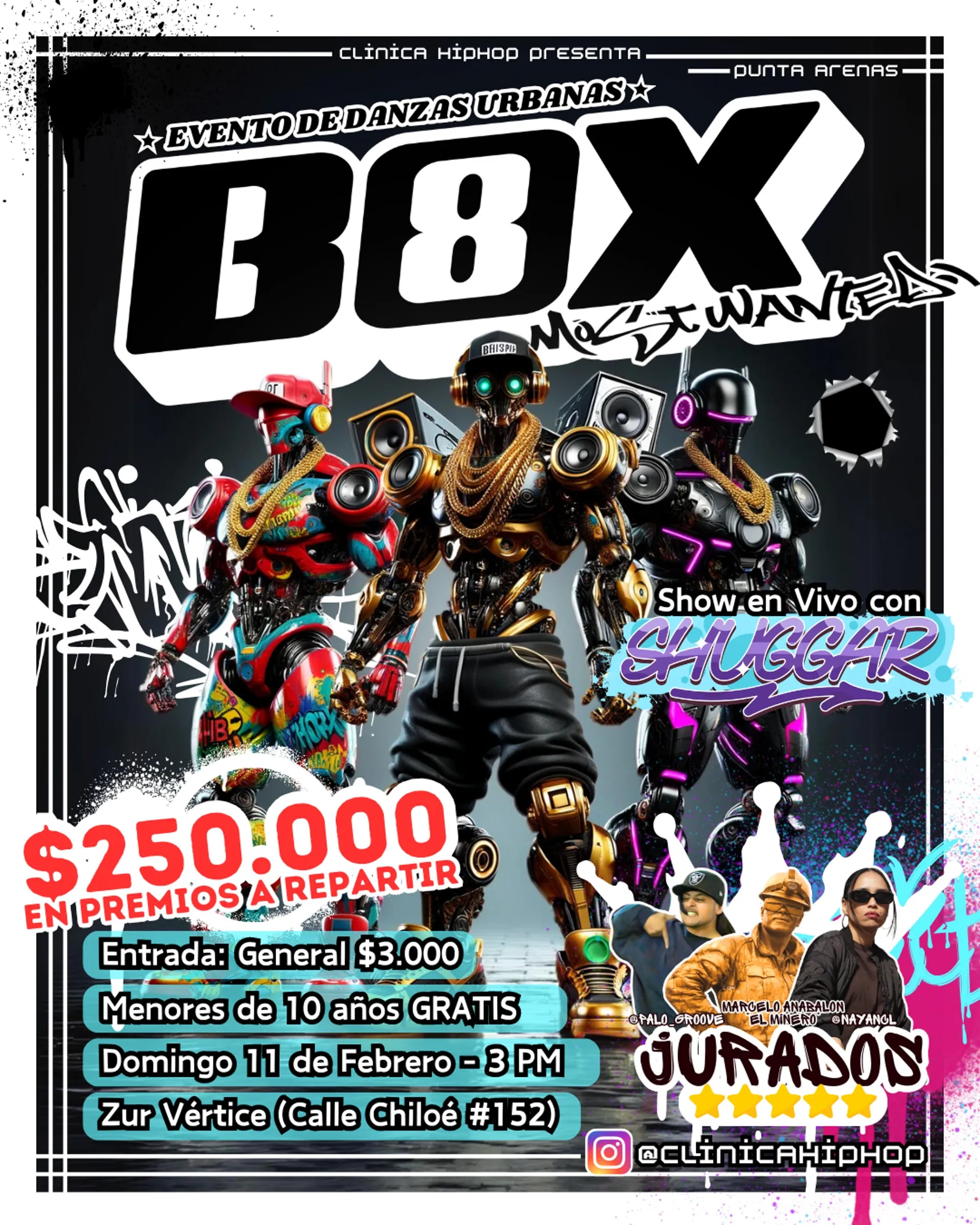 Flyer oficial BOX8 Most Wanted 2024