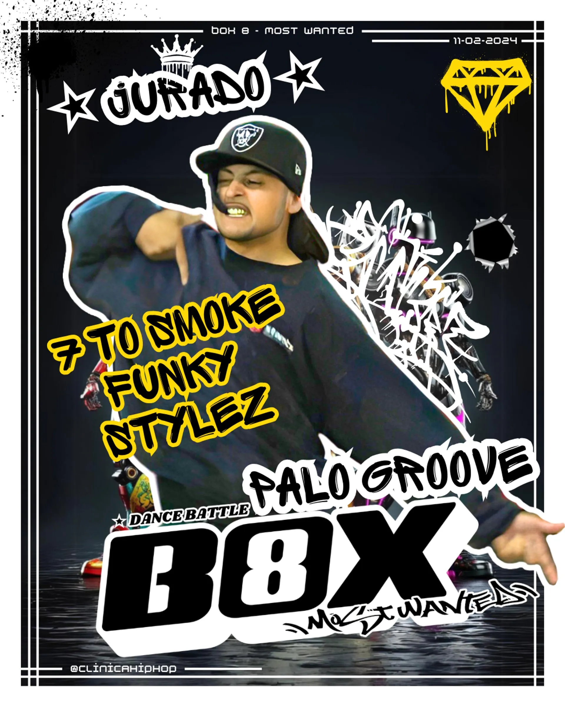 Palo Groove jurado Funky Style BOX8 Most Wanted