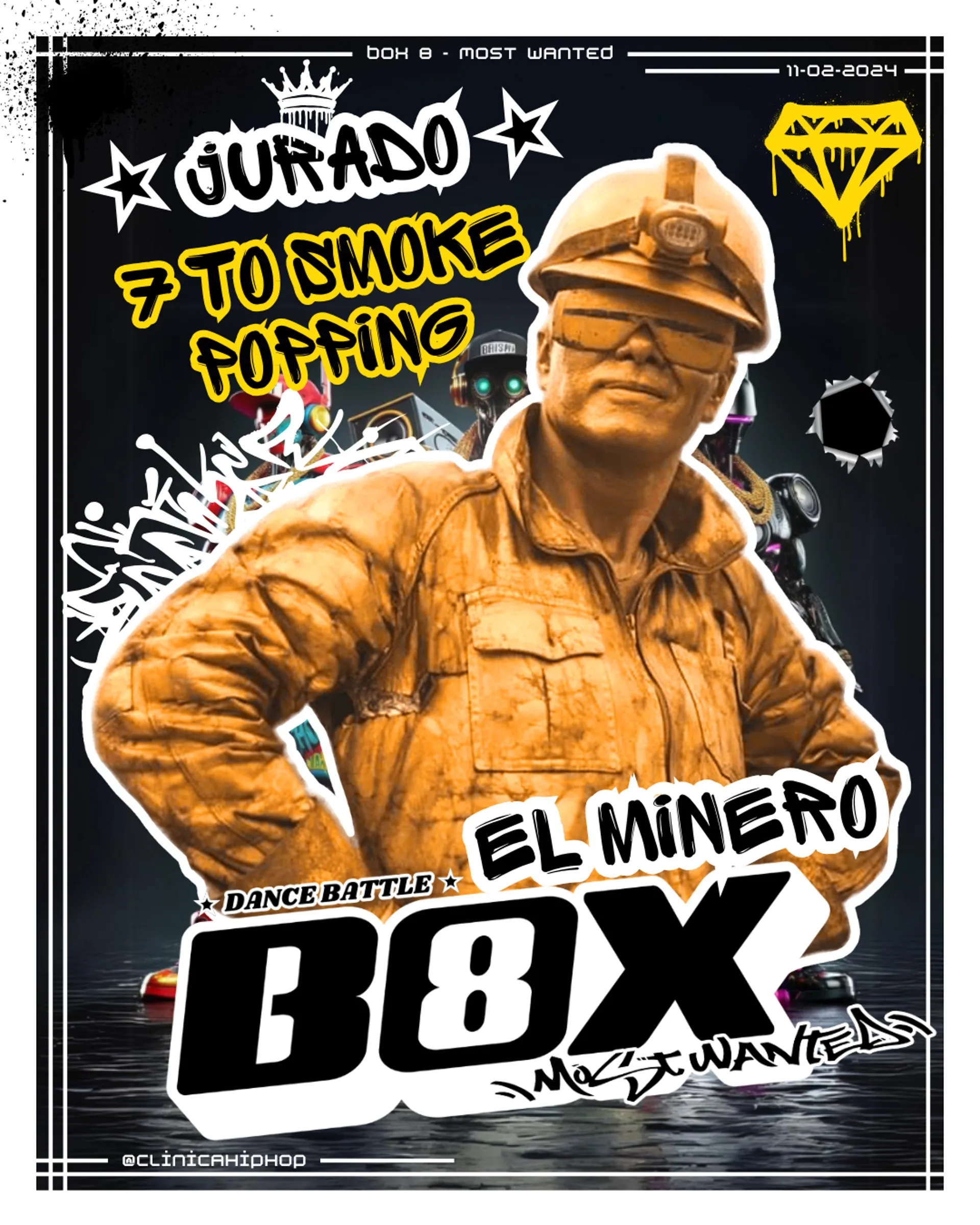 El Minero jurado Popping BOX8 Most Wanted
