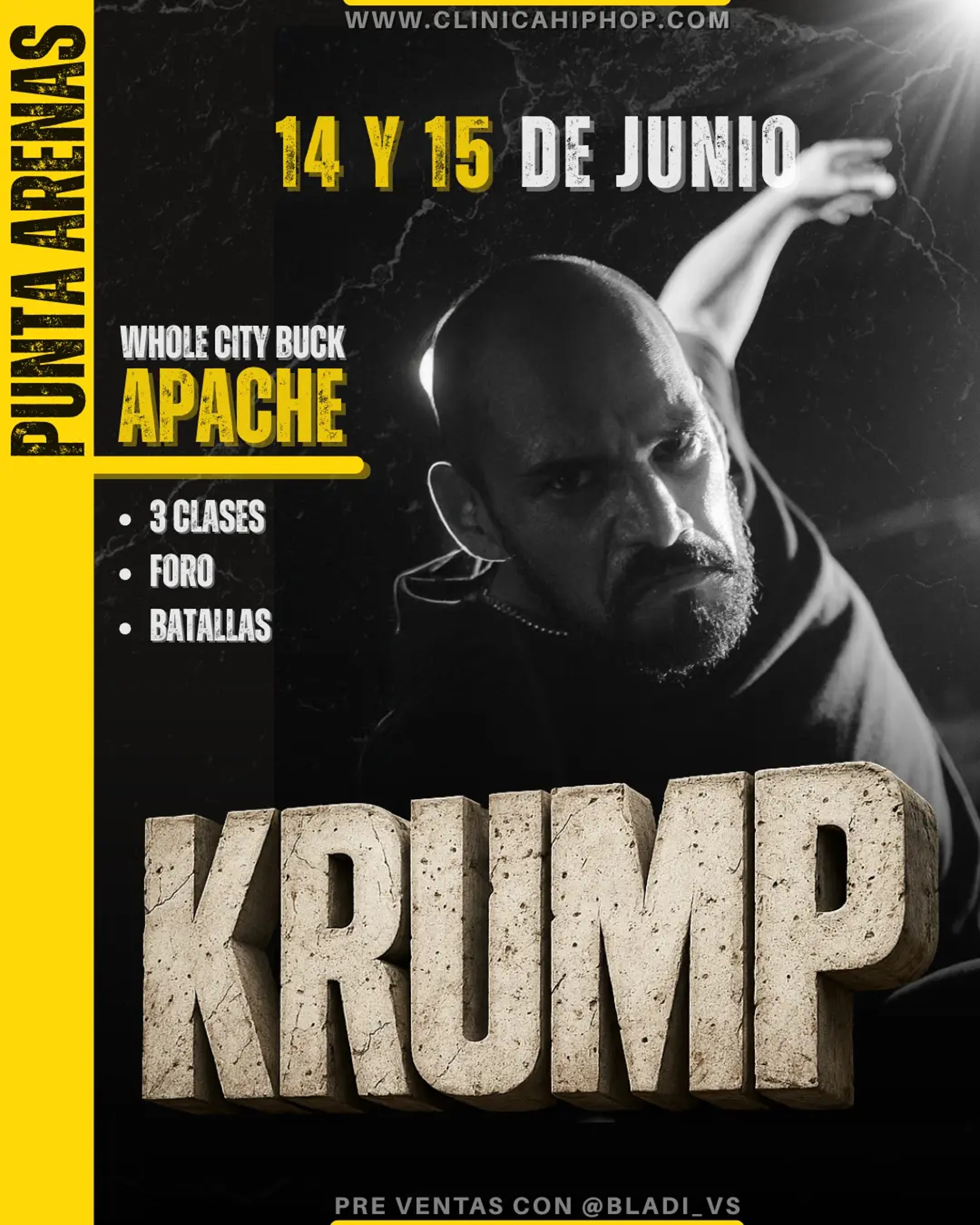 Flyer oficial CliniCamp Krump