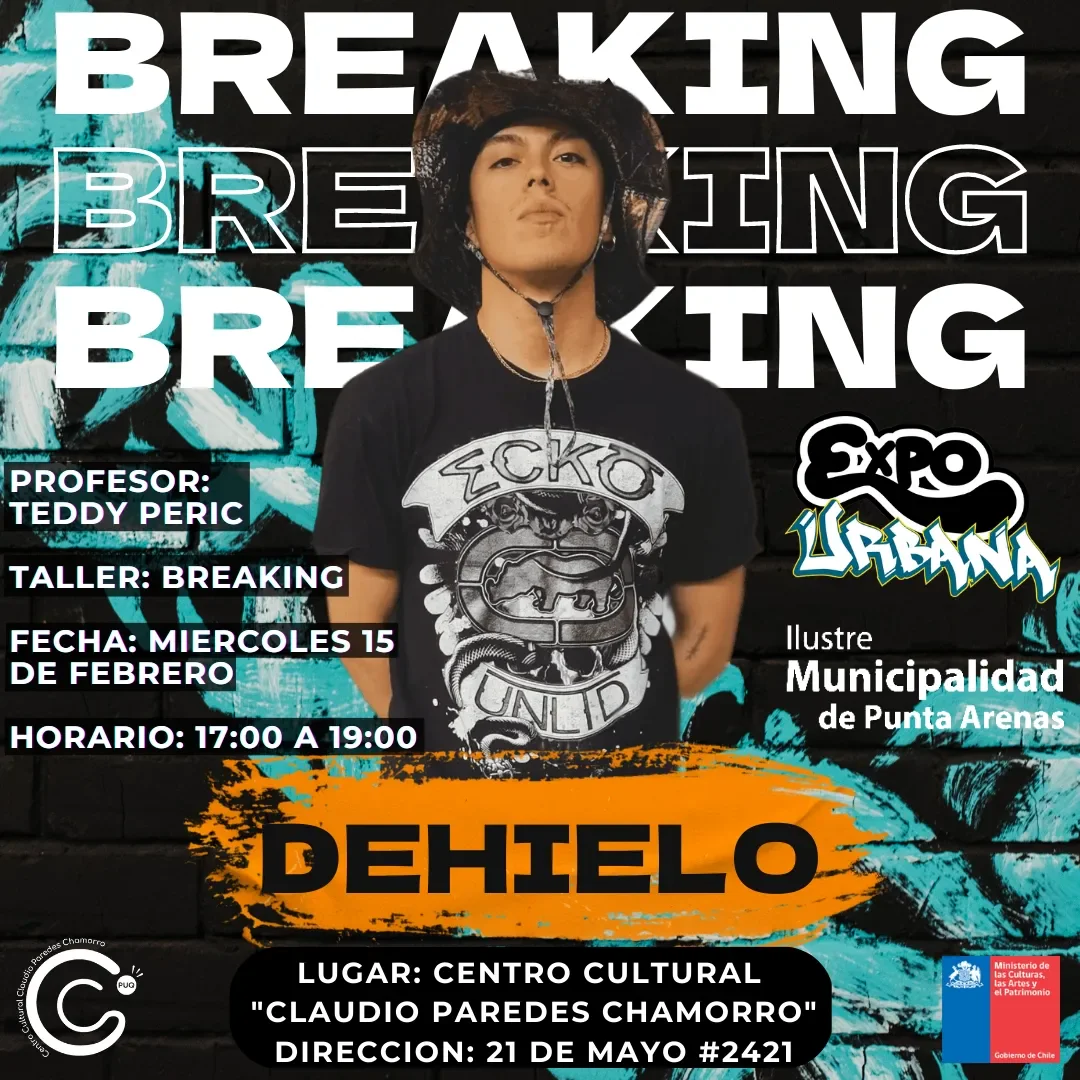 Flyer Breaking con Dehielo (Teddy Peric) — Miércoles 15 feb