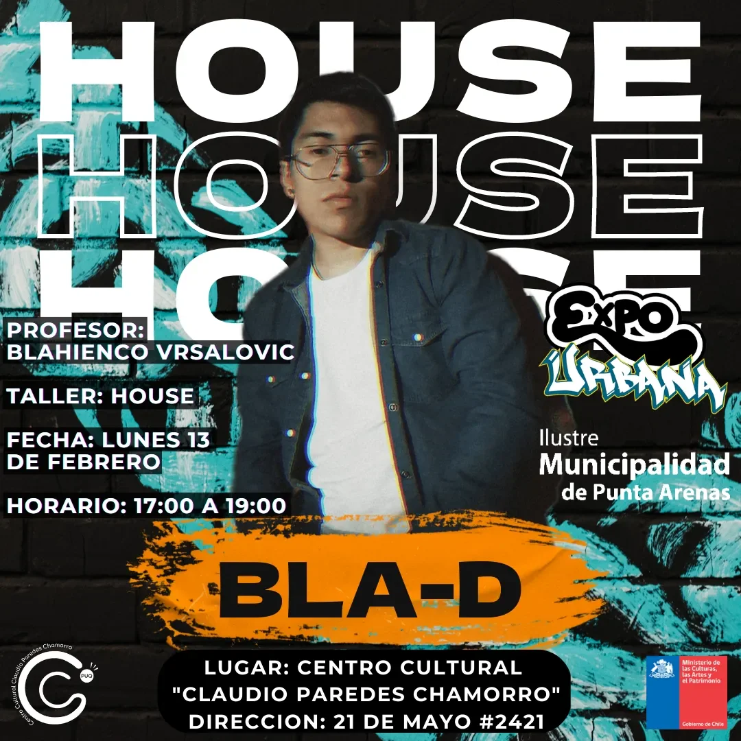 Flyer House con Bla-D (BZKO) — Lunes 13 feb