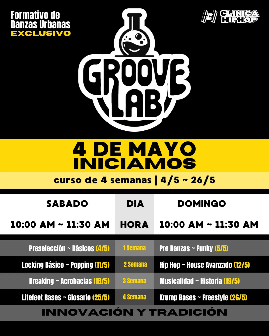 Flyer Groove Lab Mayo 2024