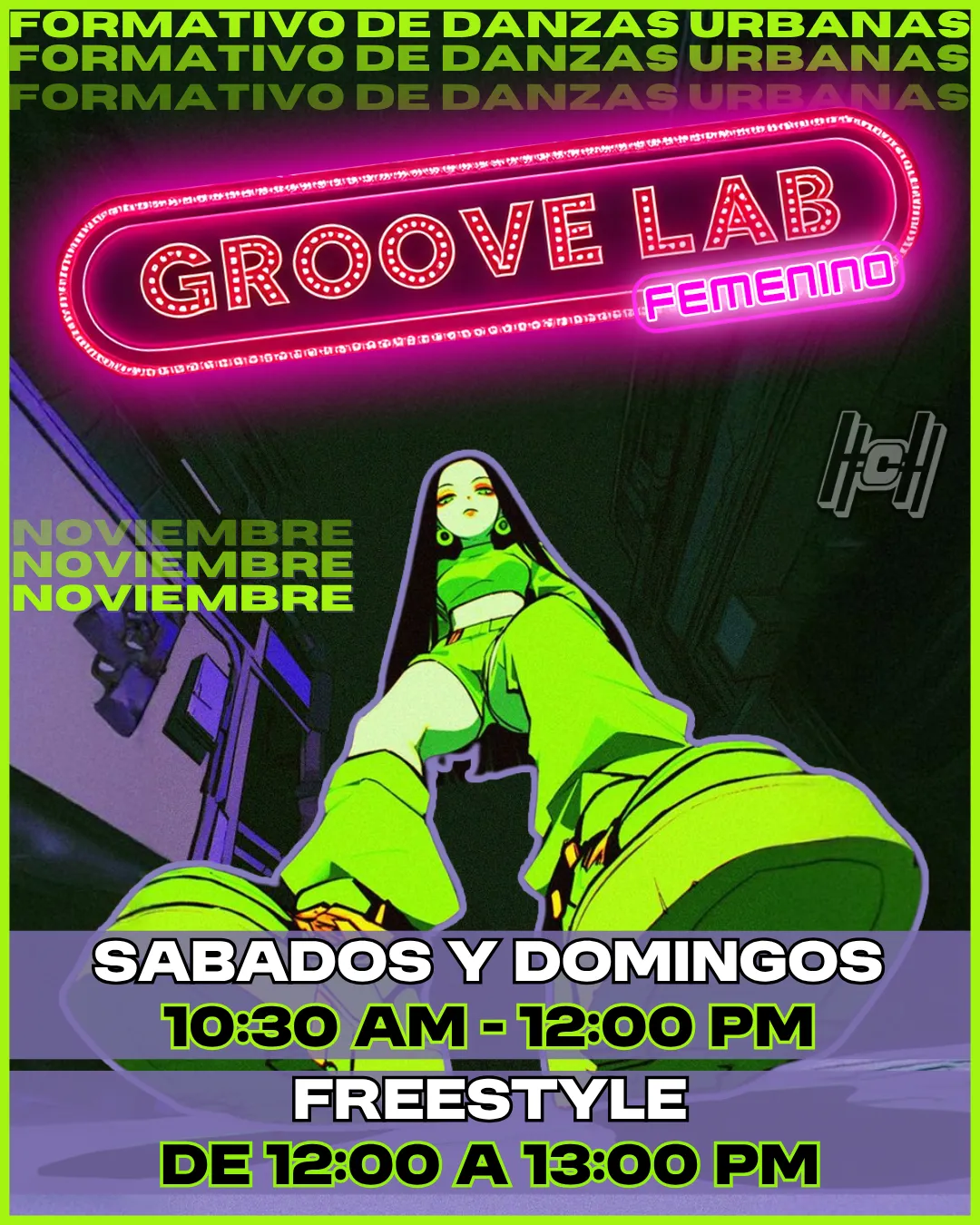 Flyer Groove Lab Noviembre 2024