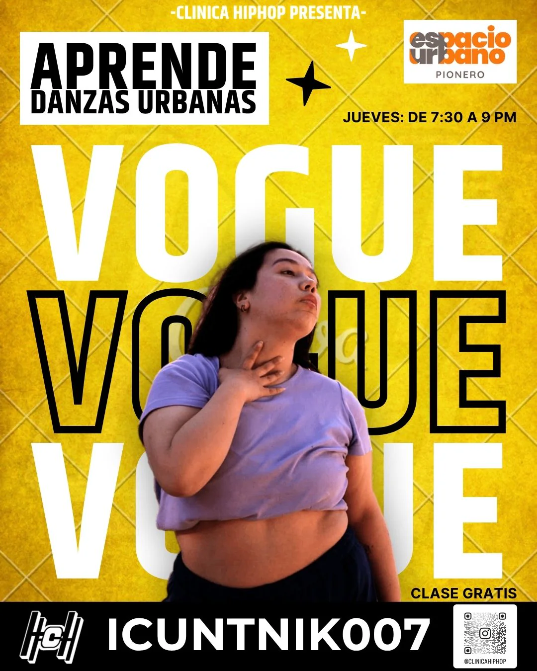 Flyer Vogue con Icuntnik007 — Jueves
